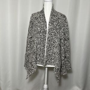 Ariat Open Front Swell Cardigan Sweater Women’s Large Aztec Western Boho Knit C1